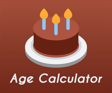 Age Calculator | Free App Online | Calculator Market