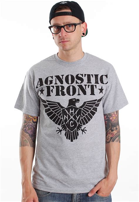 Agnostic Front   Eagle 2012 Grey   T Shirt   Official New ...