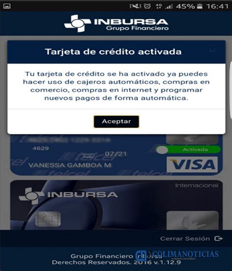 Ahora puedes activar o desactivar tu tarjeta de crédito ...