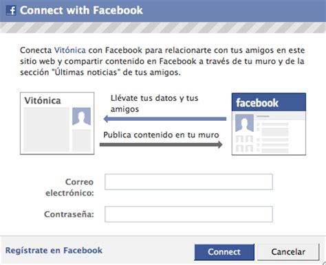 Ahora puedes entrar en Vitónica con tu cuenta de Facebook