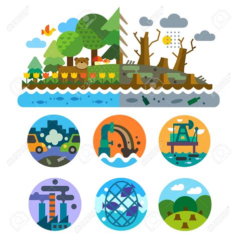 Air And Water Pollution Clipart  68+