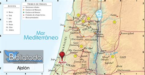 Ajalón Mapa y Ubicación Geográfica