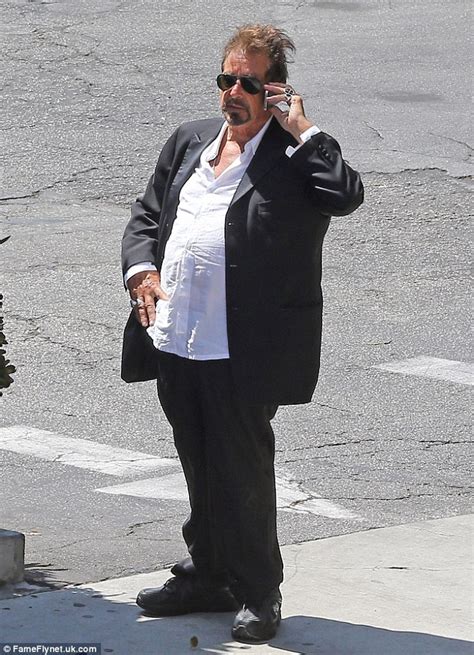 Al Pacino appears to have put on weight after he s spotted ...