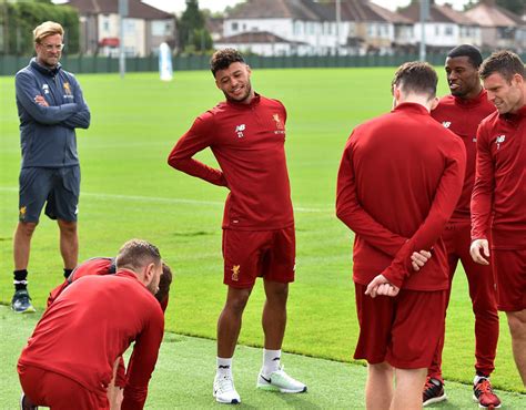 Alex Oxlade Chamberlain all smiles in first Liverpool ...
