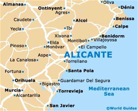 Alicante Districts: Alicante, Costa Blanca, Spain