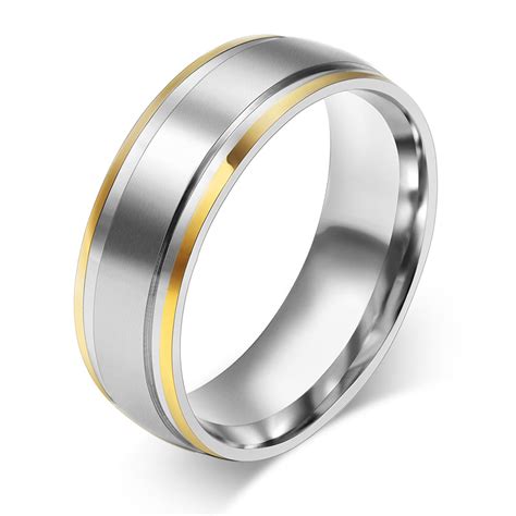Aliexpress.com : Buy 18K gold plated rings 316L Stainless ...