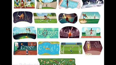 All Google Doodles for London 2012 Olympics   YouTube