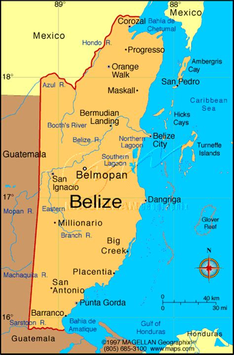 All information about world: Belize Map, Population ...
