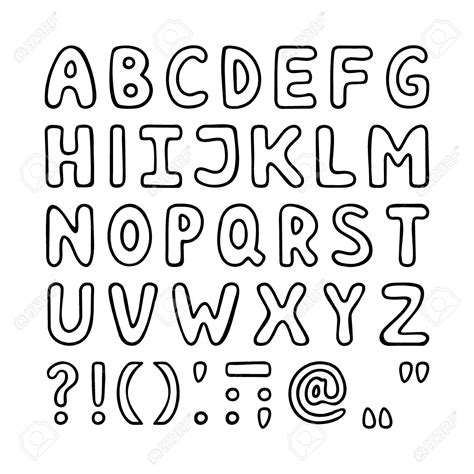 Alphabet Clipart Black And White ClipartXtras