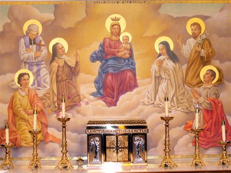 Altar Painting | Our Lady Queen of All Saints Catholic ...