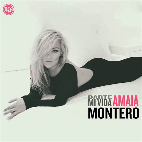 Amaia Montero: Darte mi vida, la portada de la canción