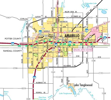 Amarillo road map﻿