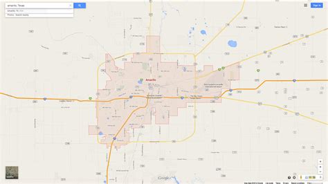 Amarillo, Texas Map