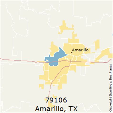 Amarillo Texas Zip Code Map   best places to live in ...