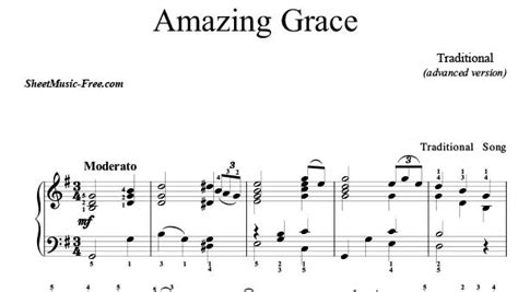 Amazing Grace Sheet Music Piano   Sheet Music Free