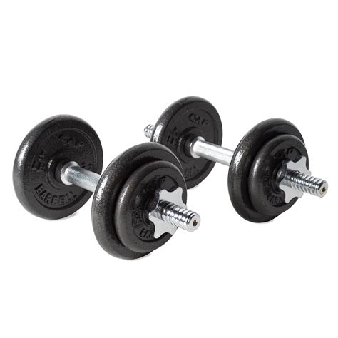 Amazon.com : CAP Barbell 40 pound Adjustable Dumbbell Set ...