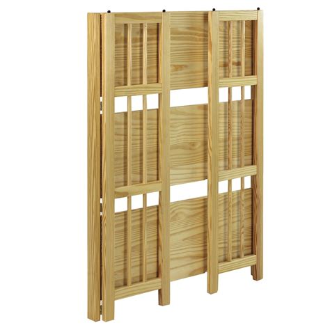 Amazon.com: Casual Home 3 Shelf Folding Stackable Bookcase ...