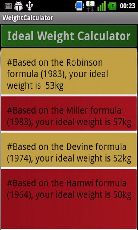 Amazon.com: Ideal Weight Calculator: Appstore for Android