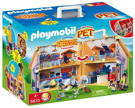 Amazon.com: Playmobil My Take Along Pet Clinic: Toys ...