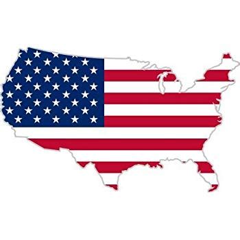 Amazon.com: USA United States of America American map flag ...