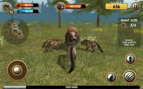 Amazon.com: Wild Wolf Simulator 3D: Appstore for Android