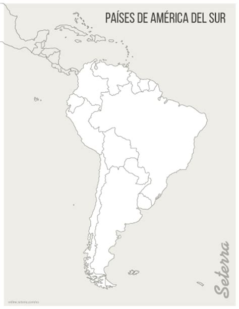 América del Sur: Países  pdf    Juego de Mapas