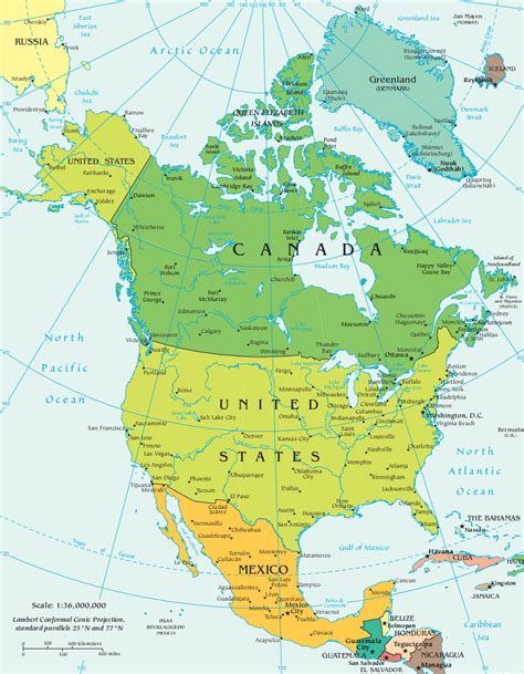 América do Norte   Geografia, Mapas e Países   InfoEscola