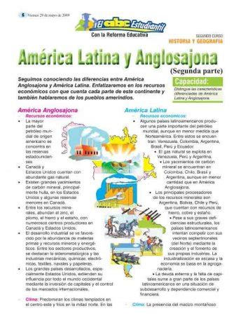 América Latina y Anglosajona  Segunda parte    Articulos ...