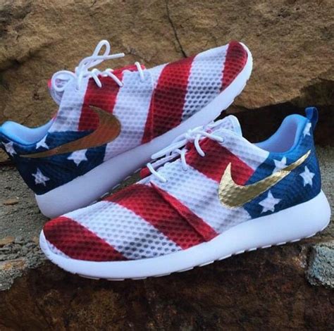 American Flag Roshe Run Red Fourth of July Patriotic