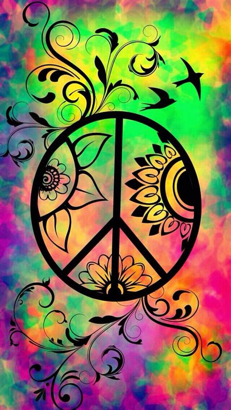 American Hippie Psychedelic Art ~ Peace Sign | **~ Peace ...