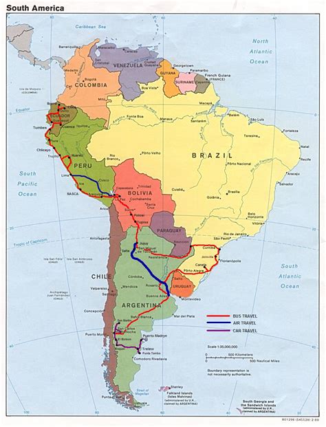 Amérique du Sud | Carte: América do Sul
