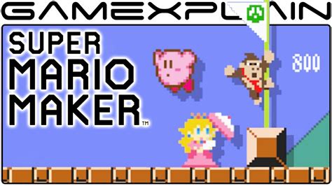 amiibo in Super Mario Maker   Donkey Kong, Peach, Kirby ...