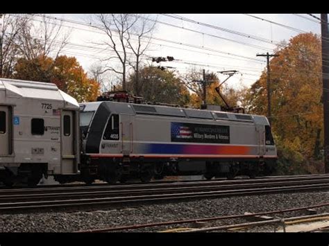 Amtrak Long Distance Trains, ACS 64 s, NJT Veterans unit ...