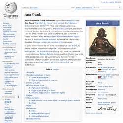 Ana Frank: Una joven historia de vida. | Pearltrees