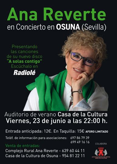 Ana Reverte, en concierto ¡te espera en Osuna con Radiolé ...
