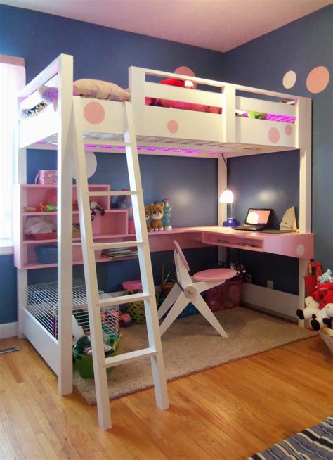 Ana White | Loft bed with desk...   DIY Projects