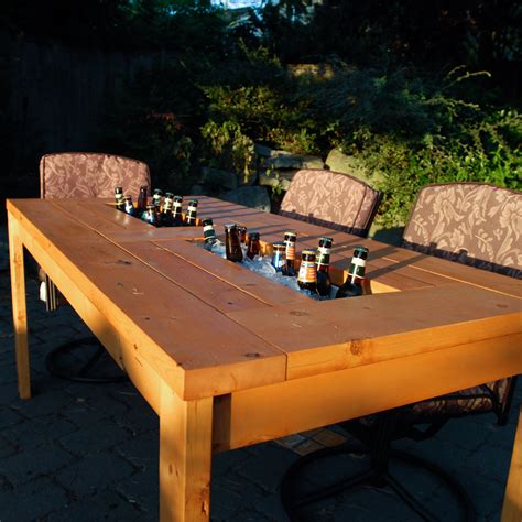 Ana White | Patio Table with Built in Beer/Wine Coolers ...