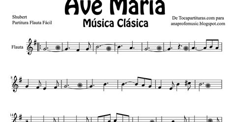 AnaProfeMusic: Partitura del Ave María de Schubert, para ...