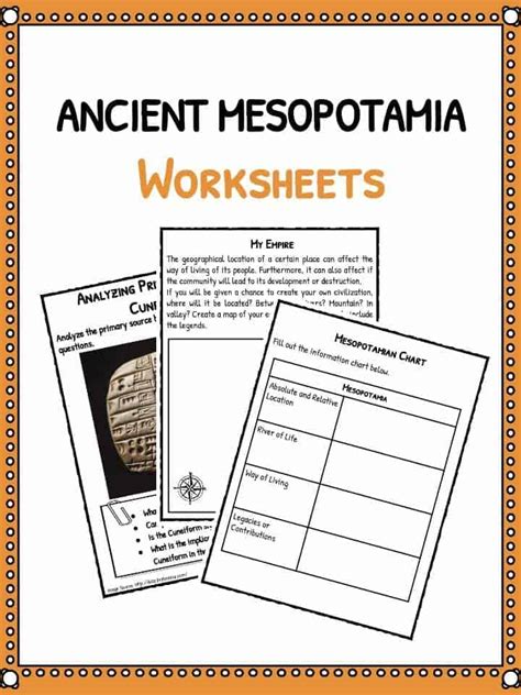 Ancient Mesopotamia Facts & Worksheets | Teaching Resources