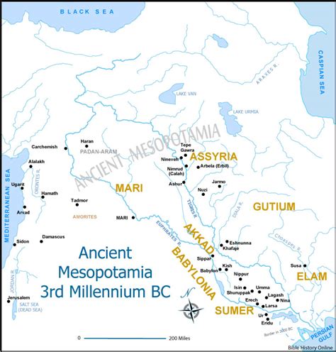 Ancient Mesopotamia   Old Testament Maps  Bible History ...