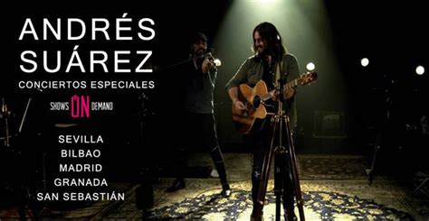 Andrés Suárez anuncia gira acústica