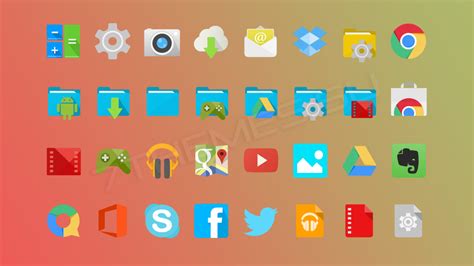 Android Kitkat icons