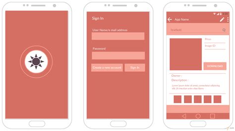 Android Mockup Templates for App Prototypes   Creately Blog