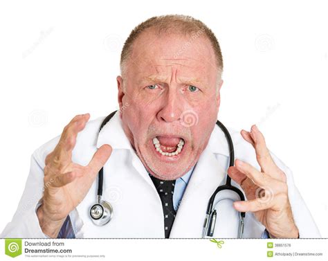 Angry Doctor Stock Photo   Image: 38851576