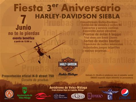 Aniversario   Harley Davidson Siebla Málaga