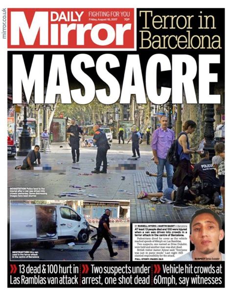 Anorak | Barcelona terror: the front pages