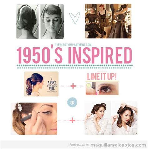 Años 50 | Maquillarse los ojos | Todo sobre el maquillaje ...