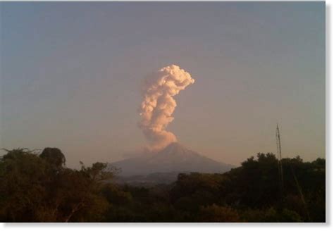 Another eruption at Colima volcano in Mexico    Earth ...
