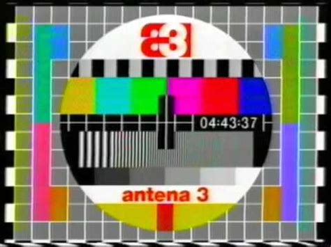 Antena 3 Television  Cierre de emision y carta de ajuste ...