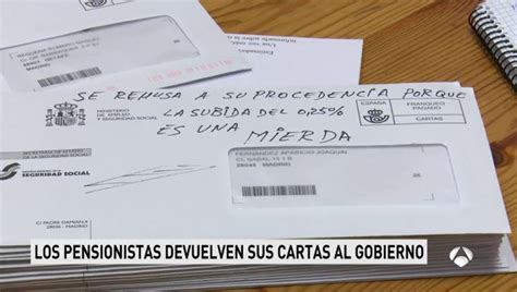 ANTENA 3 TV | Los pensionistas devuelven sus cartas al ...